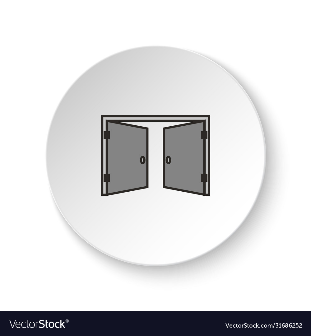 Round button for web icon door open