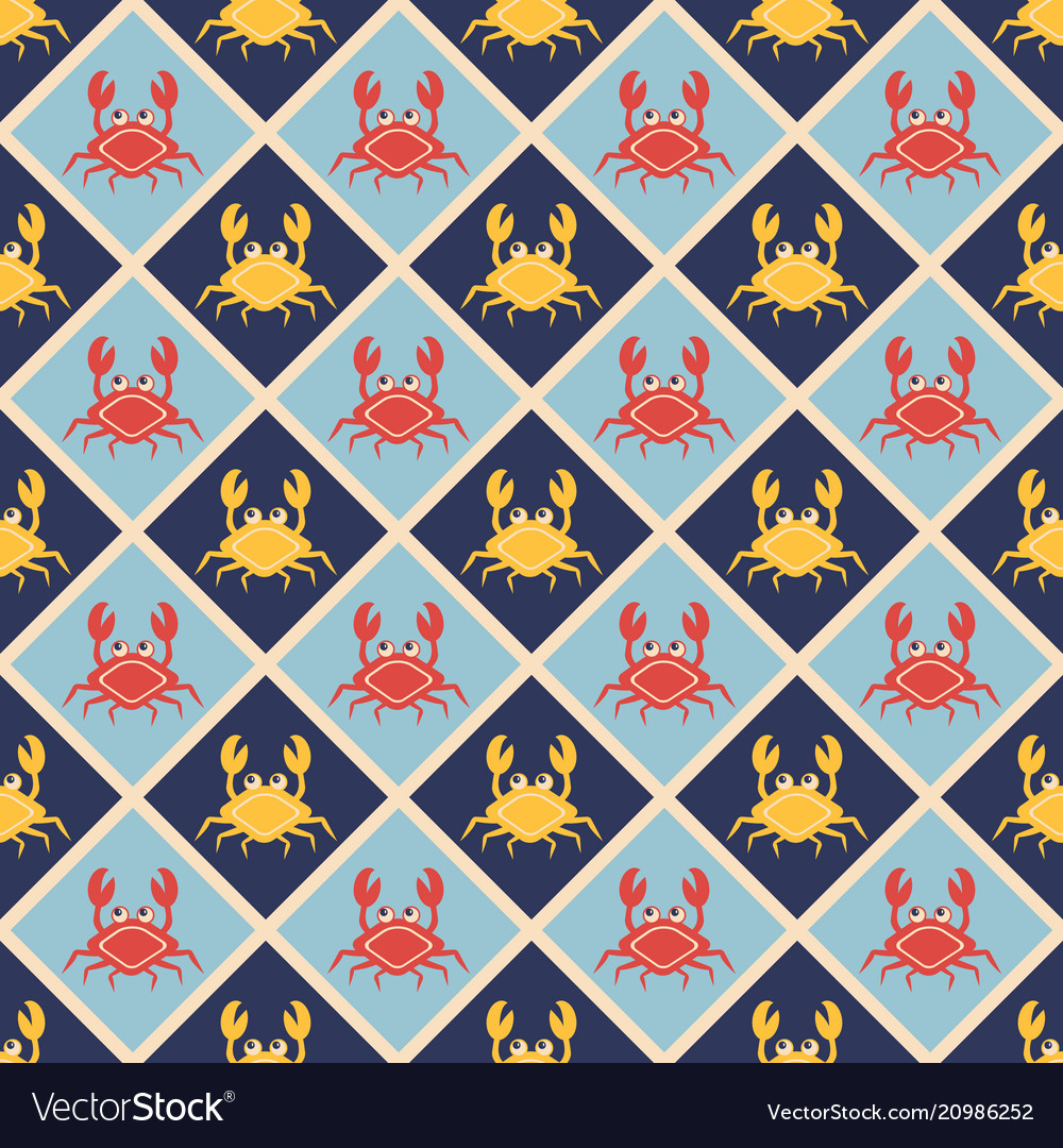 Seamless pattern with cartoon characters vector image Seamless pattern with cartoon characters