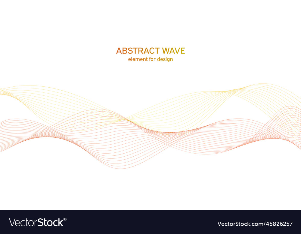 Abstract colorful wave element for design Vector Image Abstract colorful wave element for design