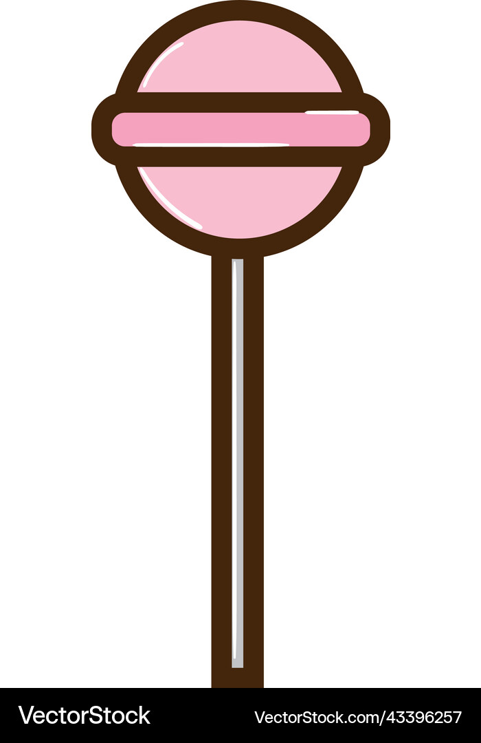 Candy in stick Royalty Free Vector Image - VectorStock