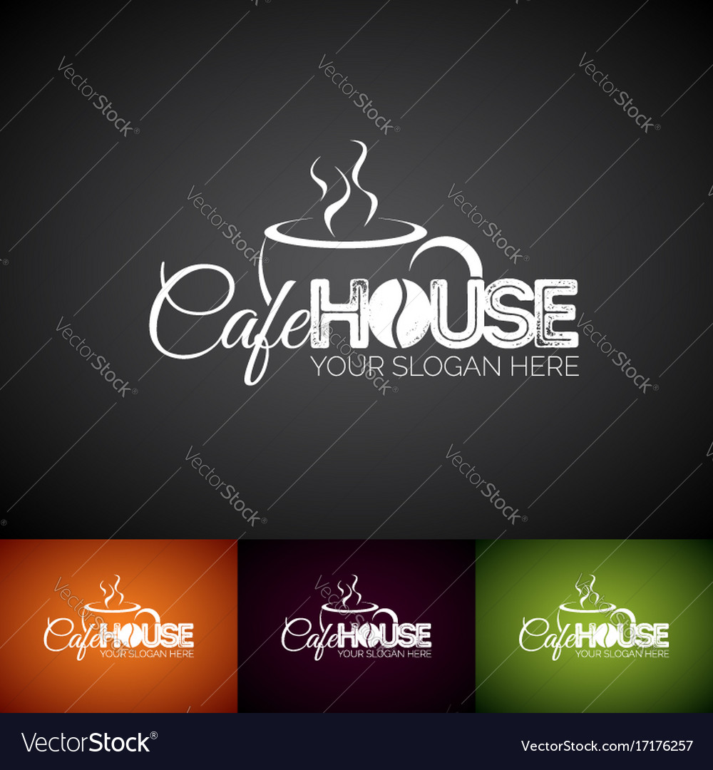 Coffee logo design template set of cofe shop Vector Image