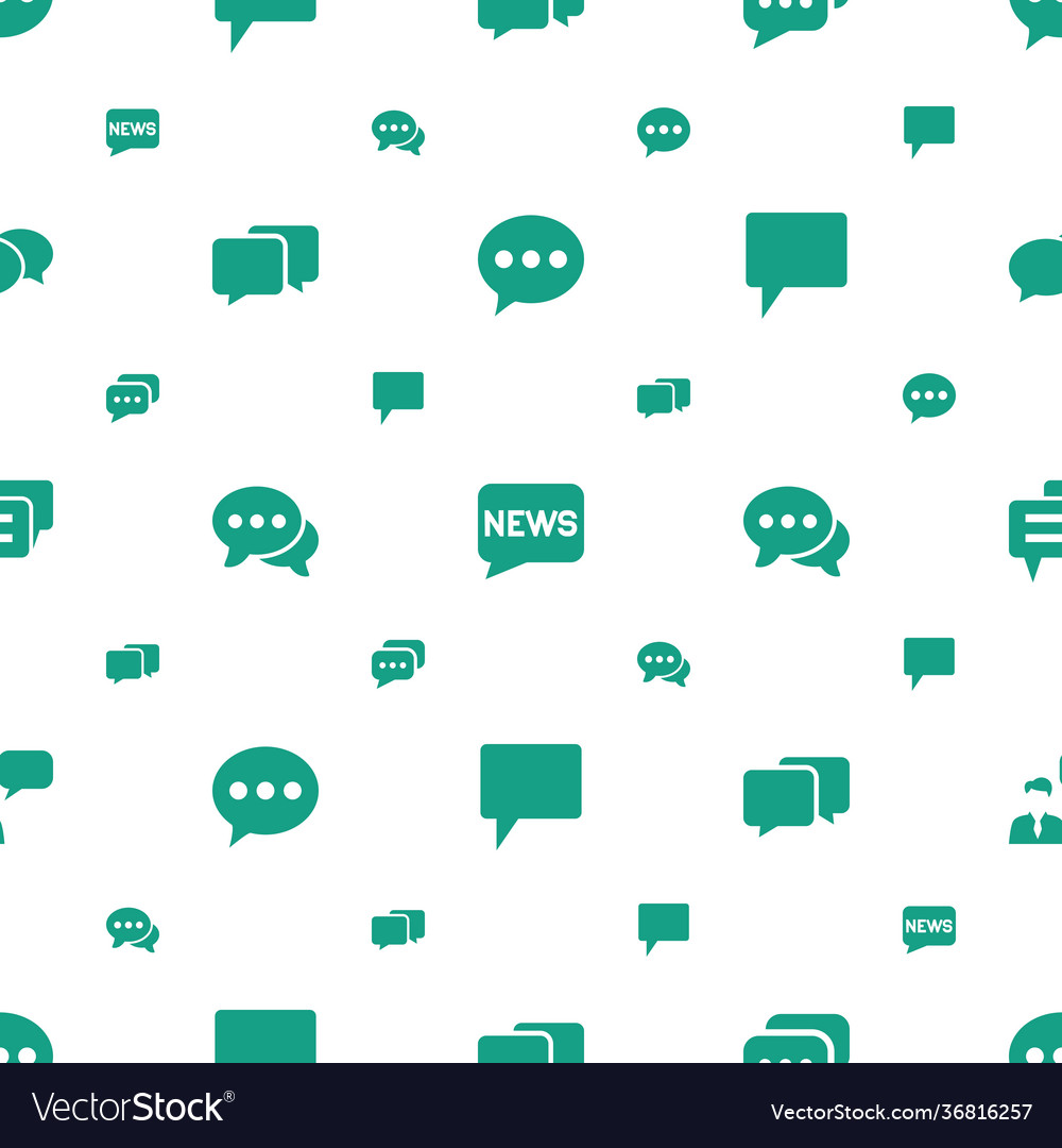 Dialog icons pattern seamless white background