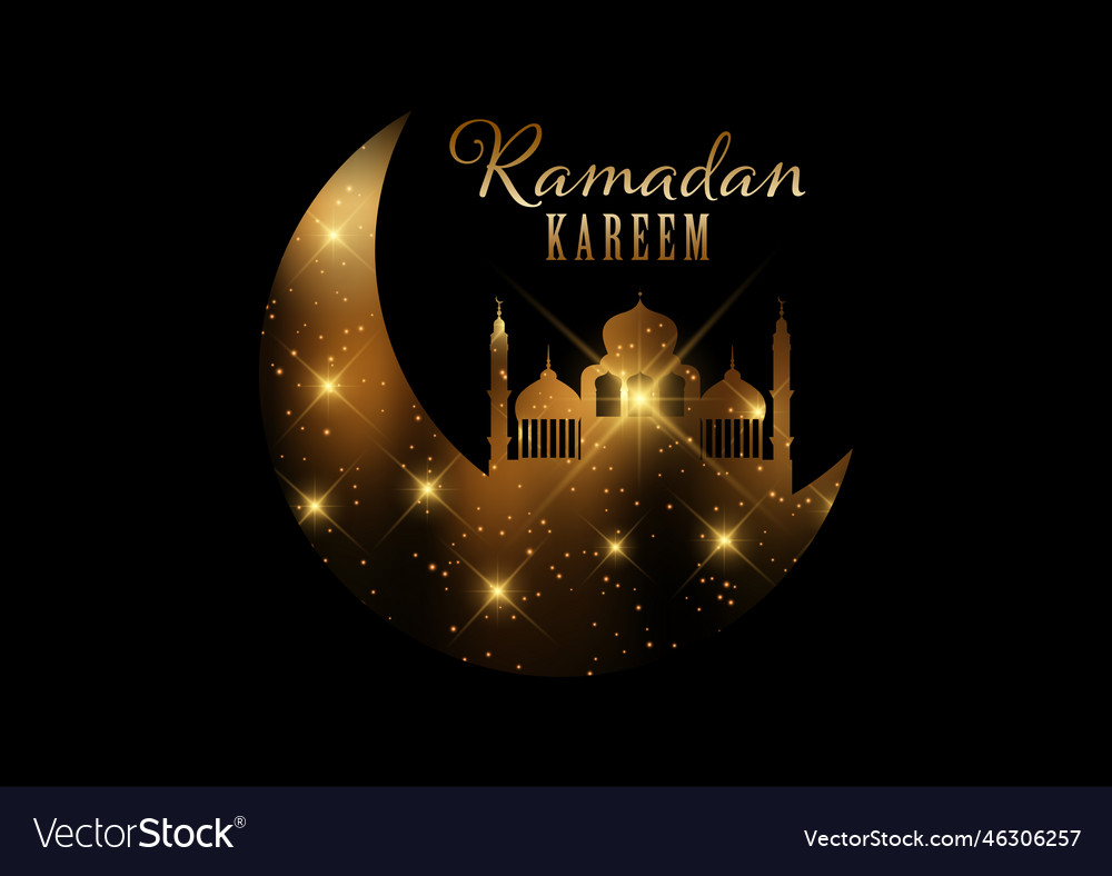 Elegante ramadan kareem hintergrund mit gold