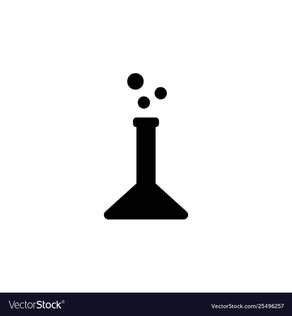 Flask icon graphic design template