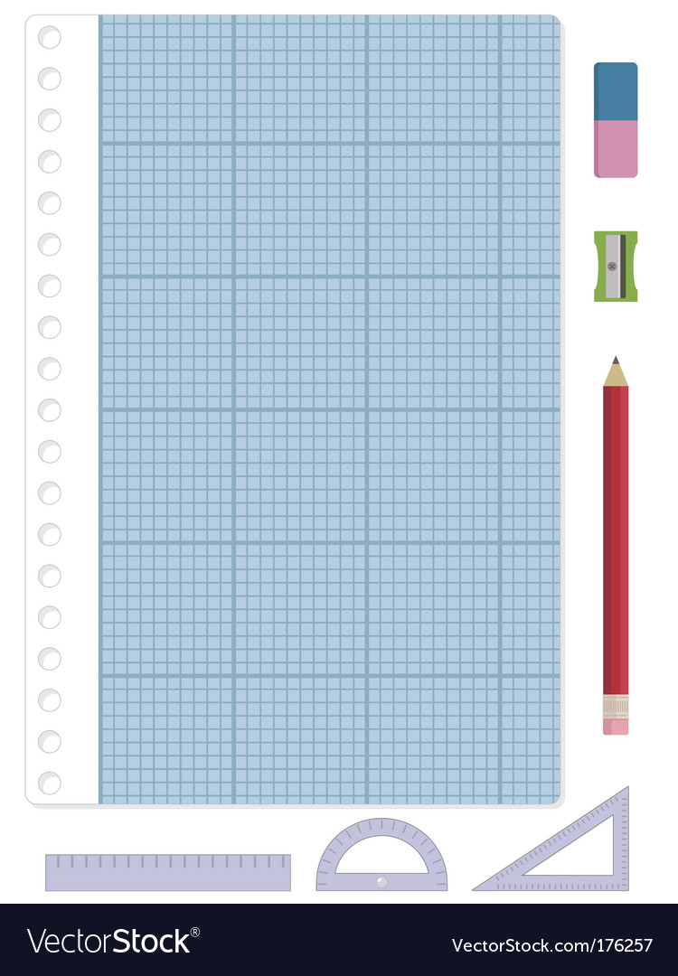 Graph paper Royalty Free Vector Image VectorStock