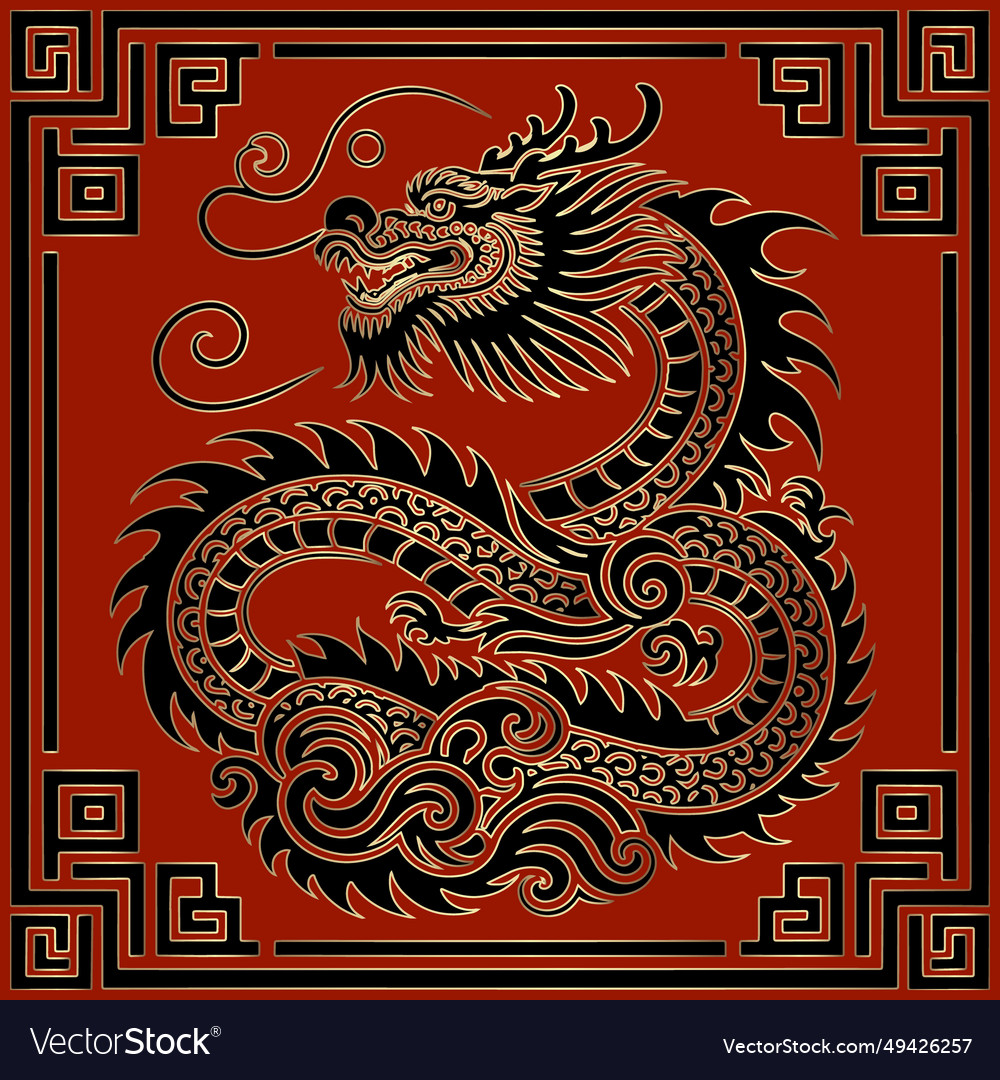 Happy chinese new year 2024 zodiac sign Royalty Free Vector