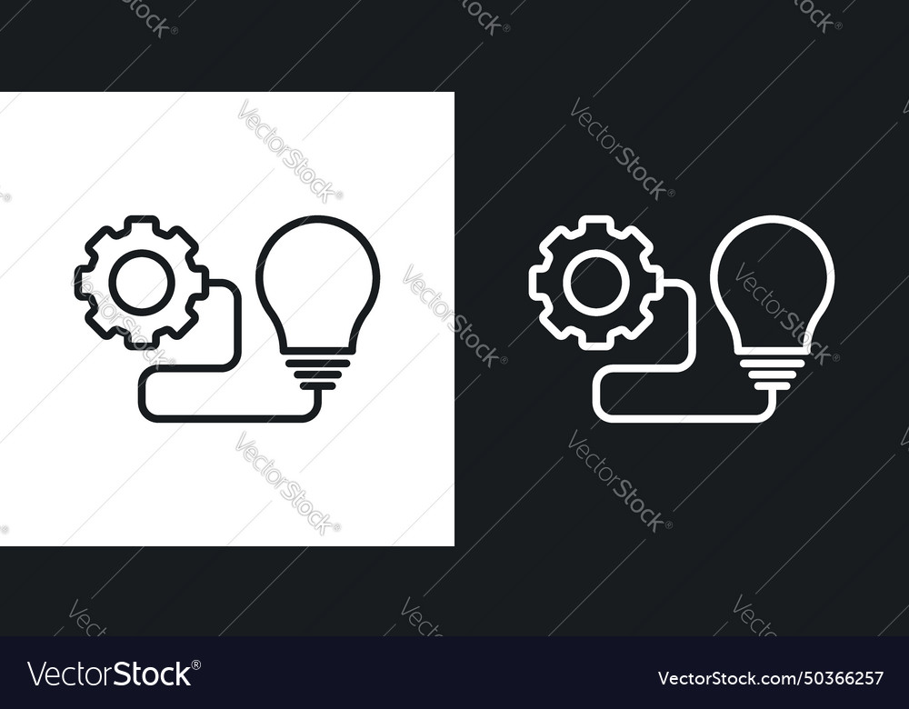 Implementation icon set business execute