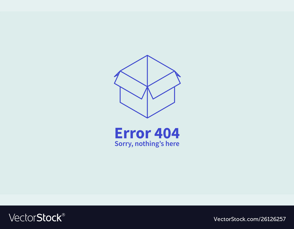 Isometric concept web error page