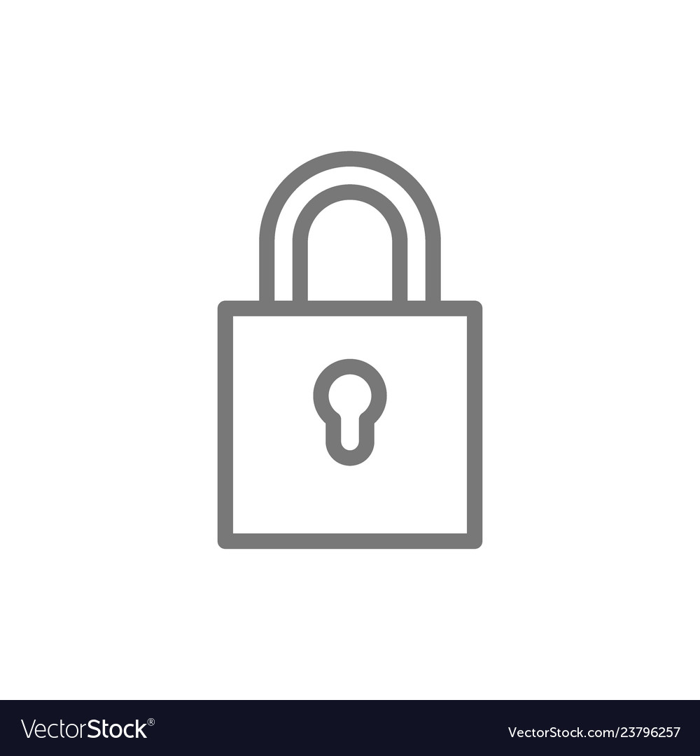 Lock line icon