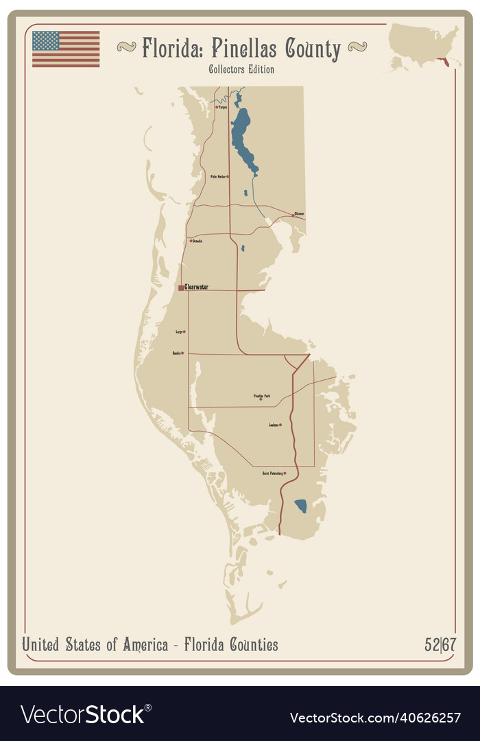 Map of pinellas county in florida