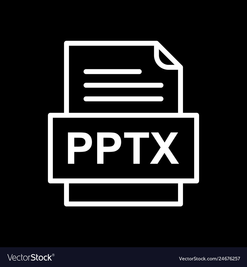 Pptx file document icon