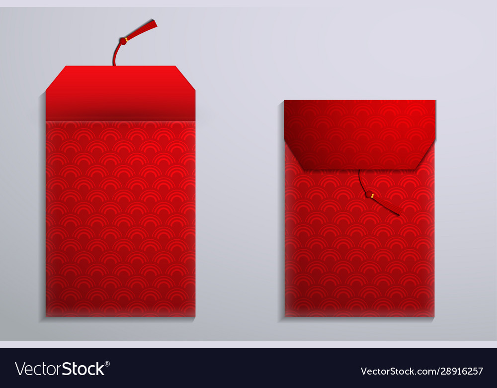 Red Envelope Packet For New Year Royalty Free Vector Image