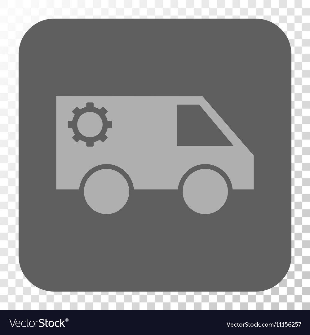 Service car rounded square button