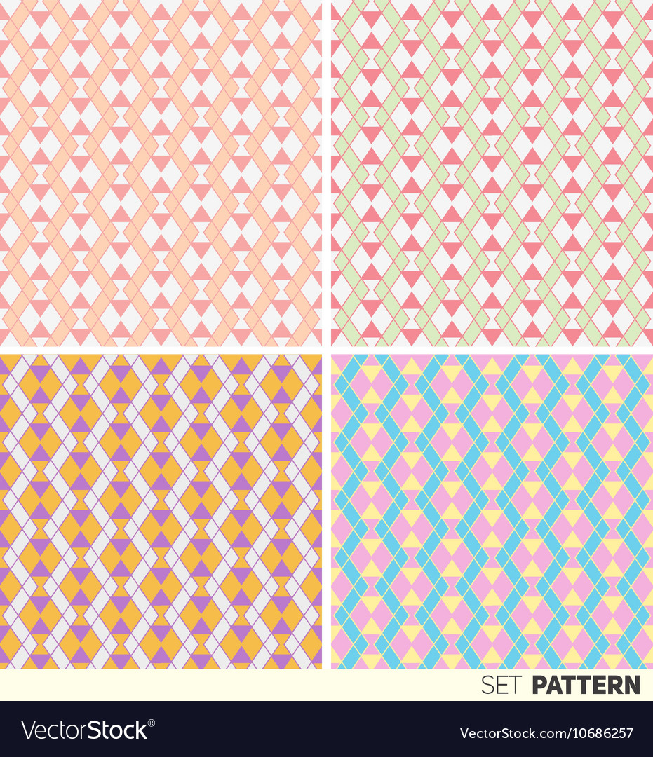 Set of geometric patterns