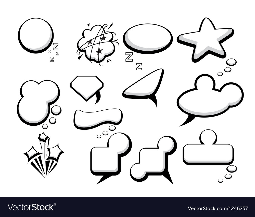 Speech Bubble Icons - Conversation Symbols