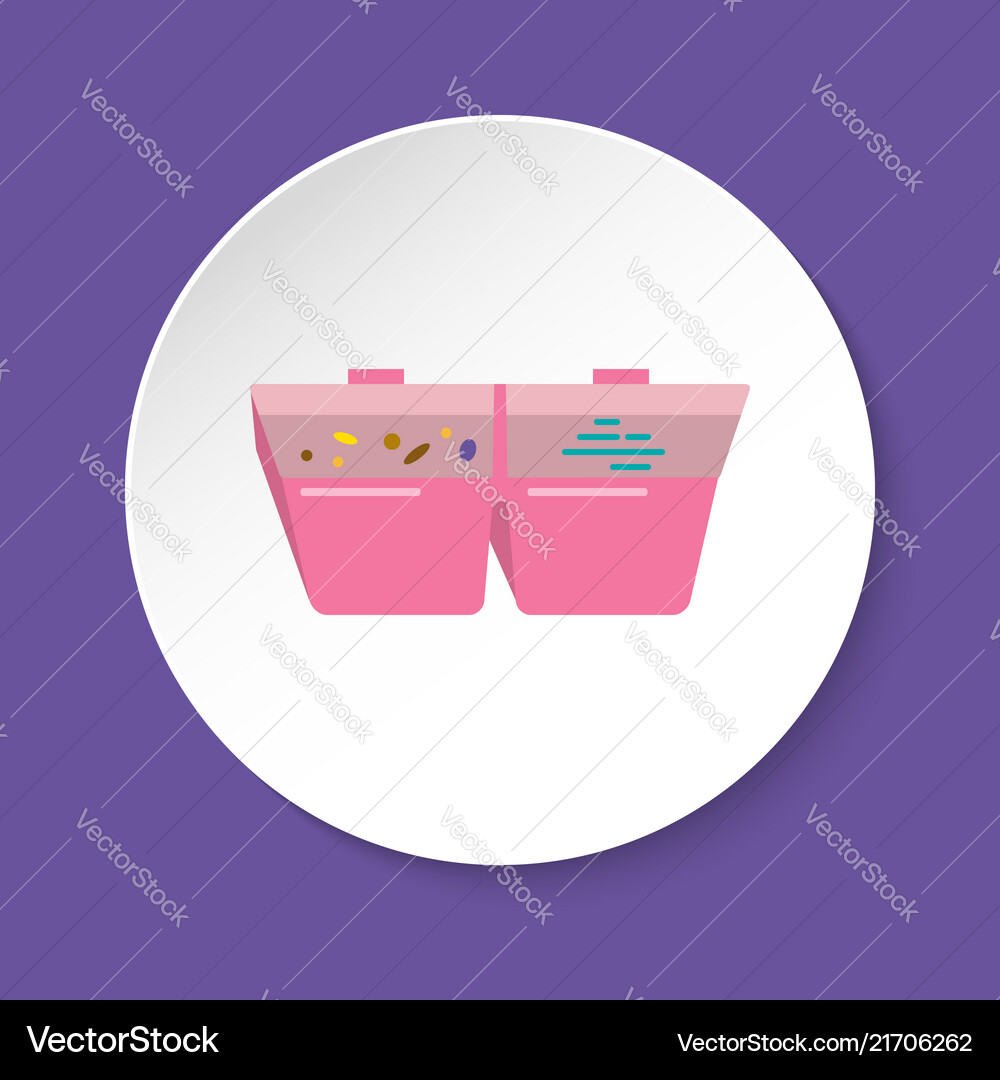Bird Hanging Feeder Icon In Flat Style Royalty Free Vector