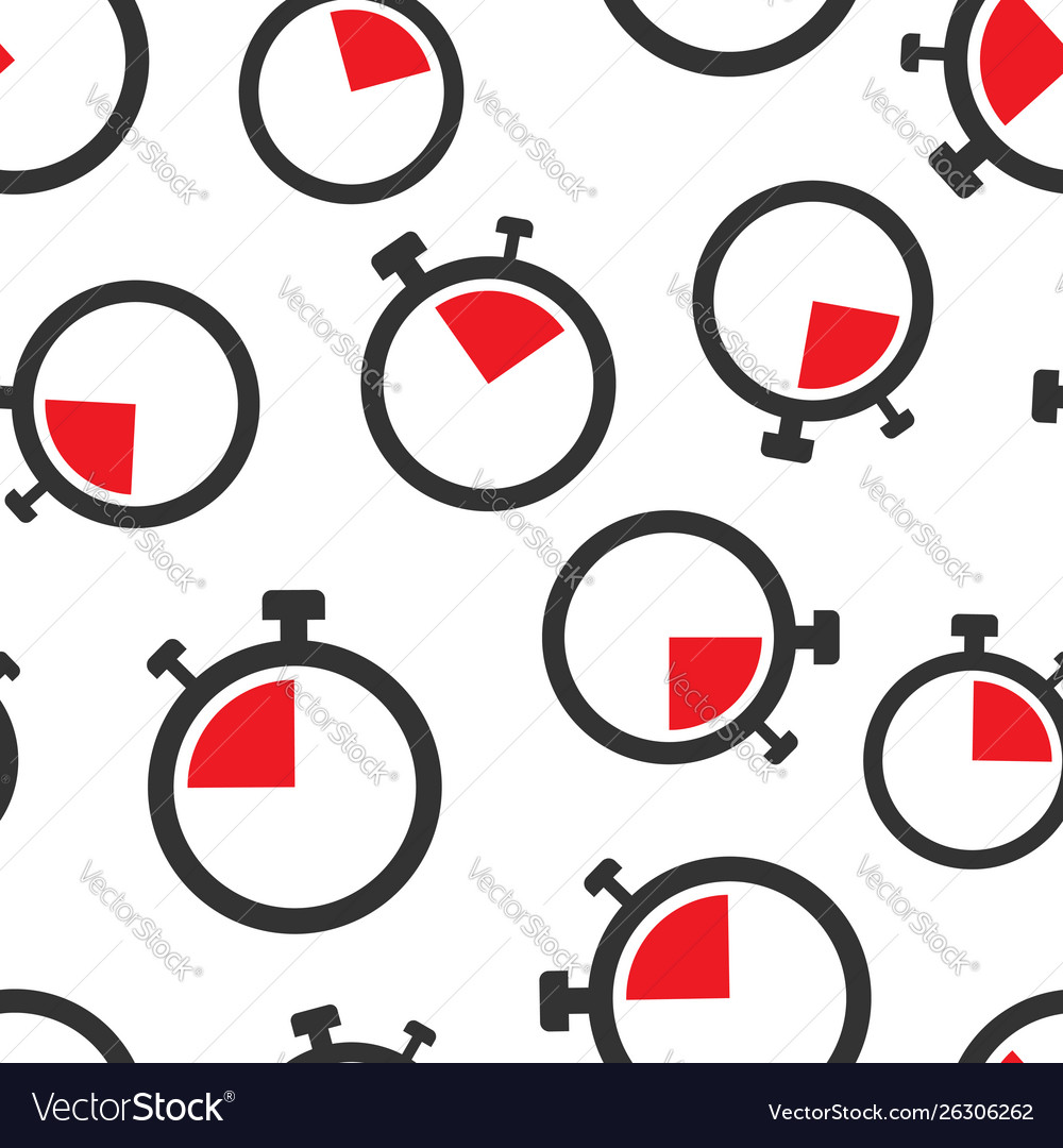 Clock sign icon seamless pattern background time
