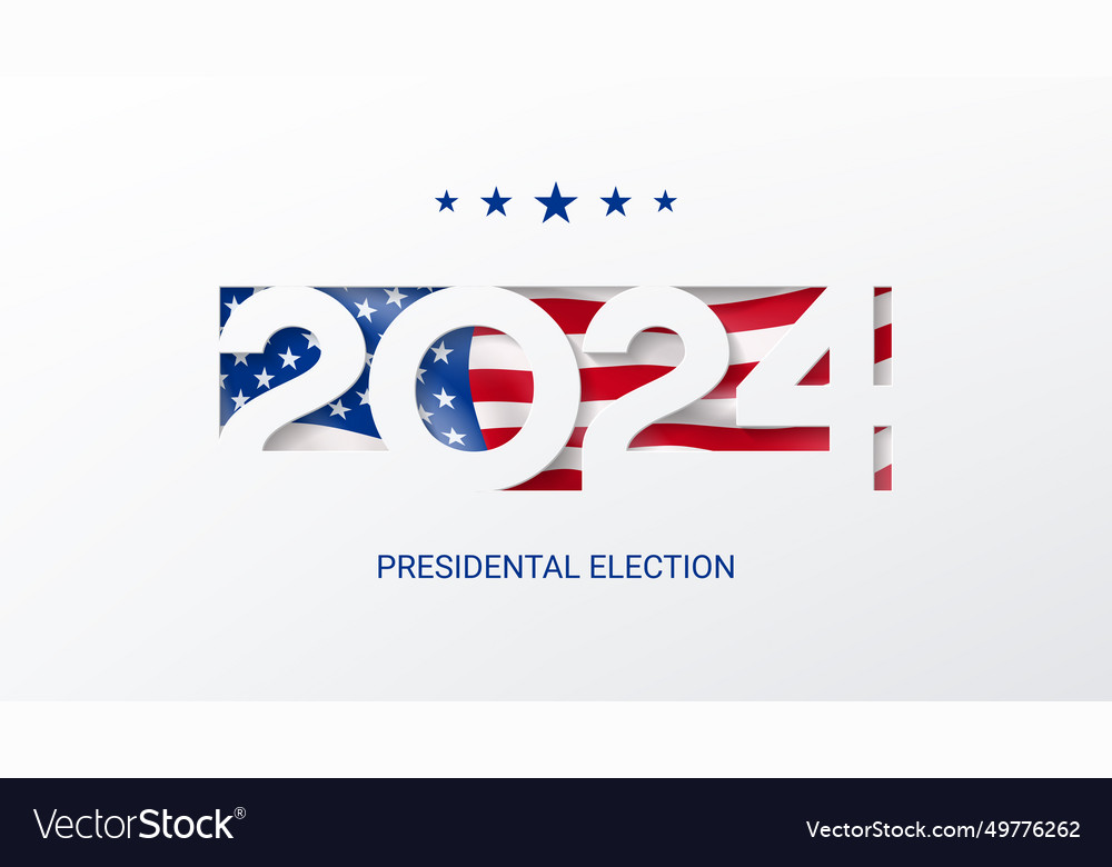Us presidential election 2024 Royalty Free Vector Image