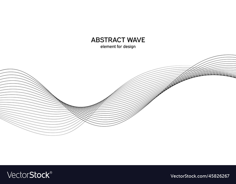 Abstract wave element for design digital vector image Abstract wave element for design digital