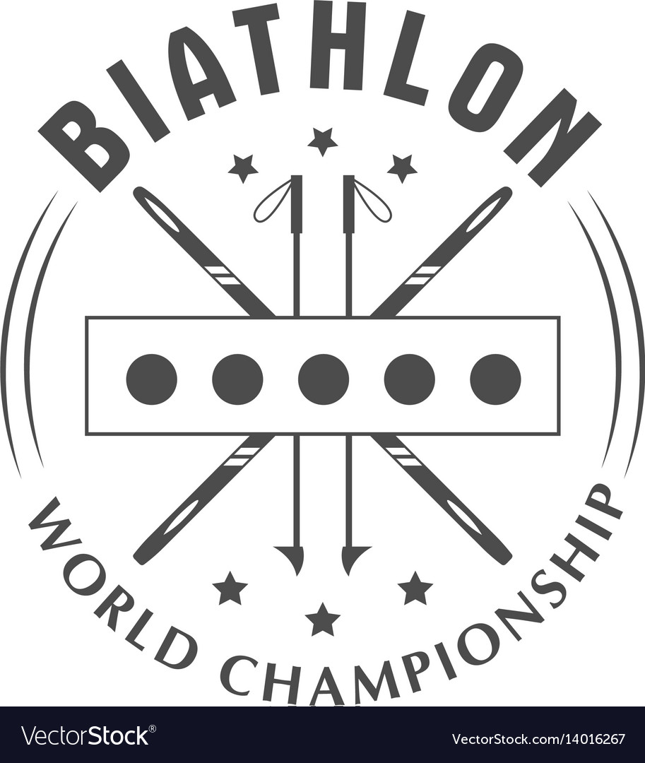 Biathlon Logo Badge Winter