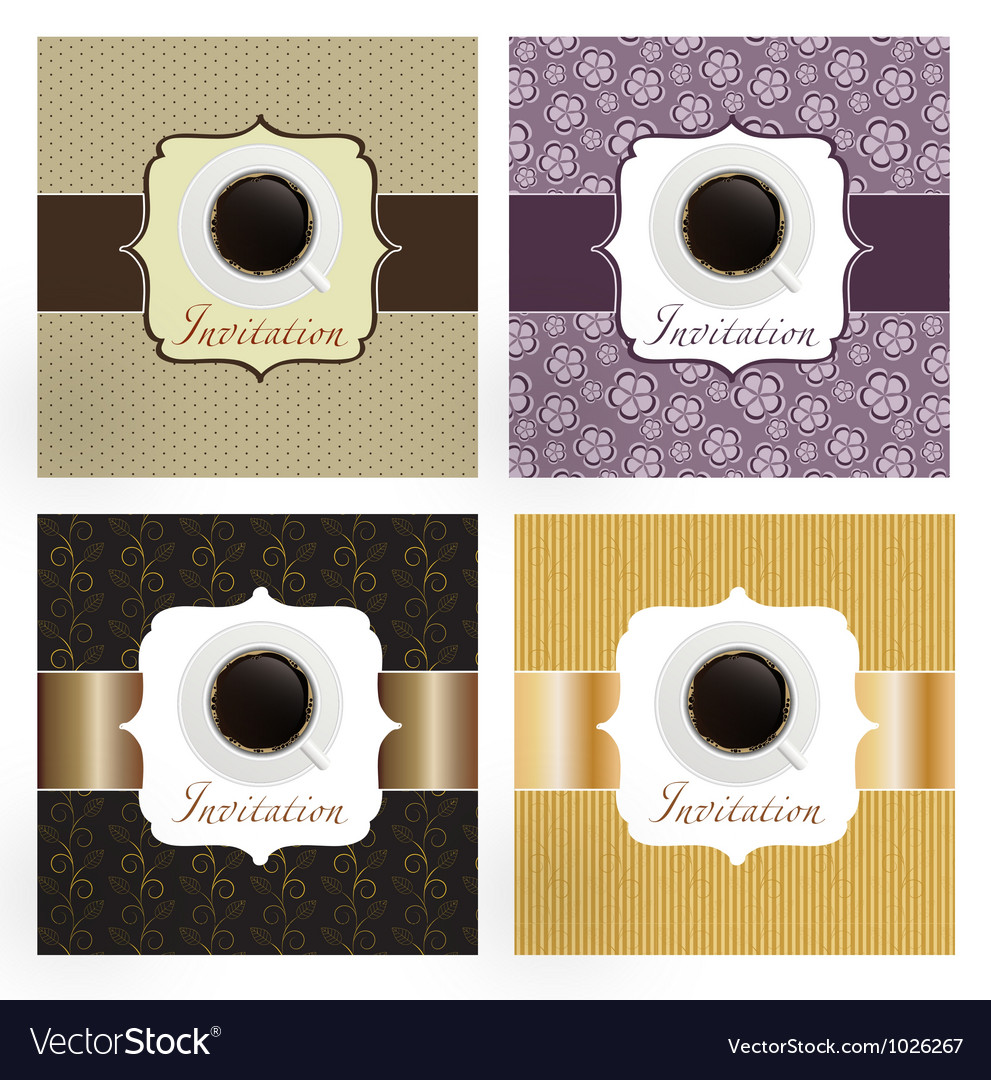 Coffee invitation background