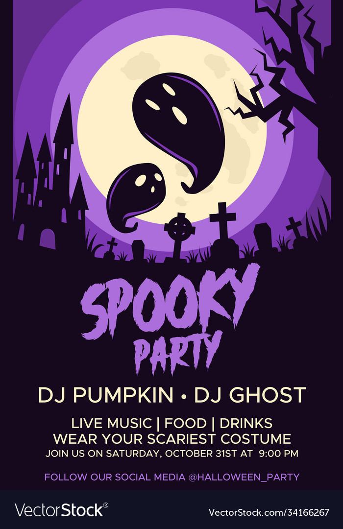 Halloween party flyer