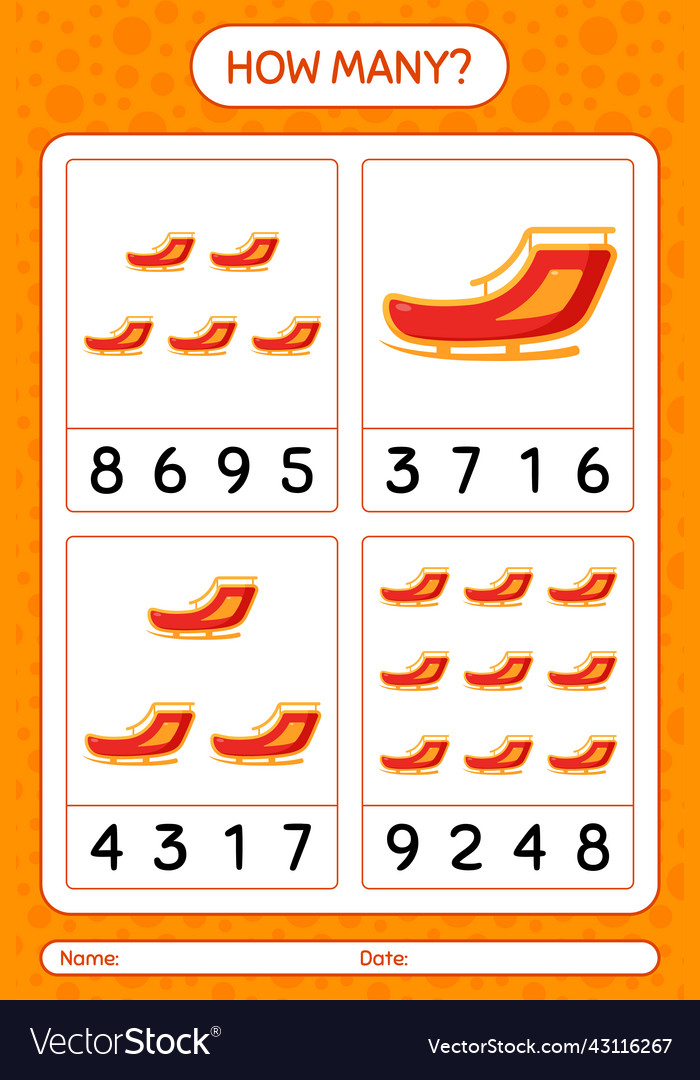 How many counting game with santas sleigh