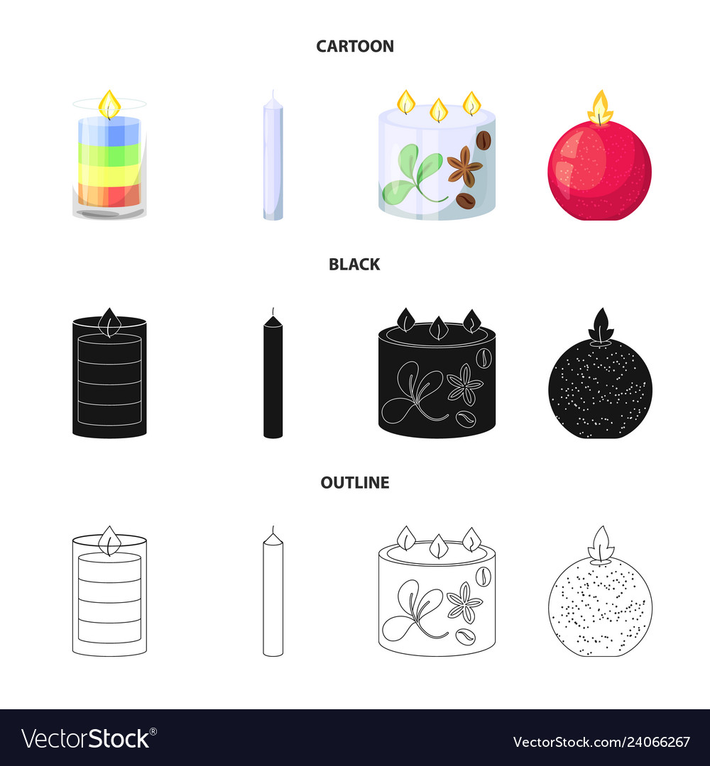 Isolated object of relaxation and flame symbol vector image Isolated object of relaxation and flame symbol