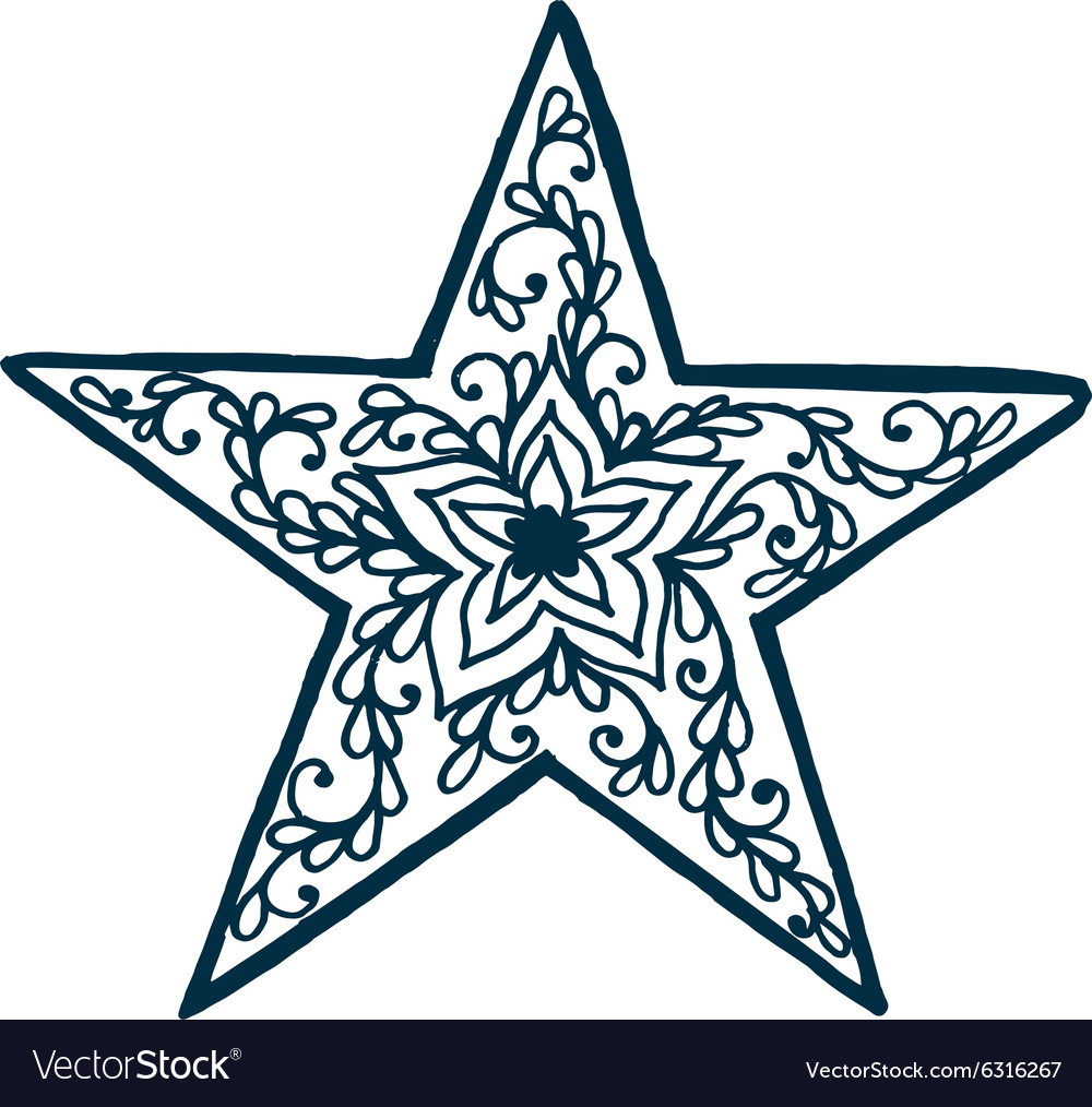 Isolated pattern with floral lace ornament