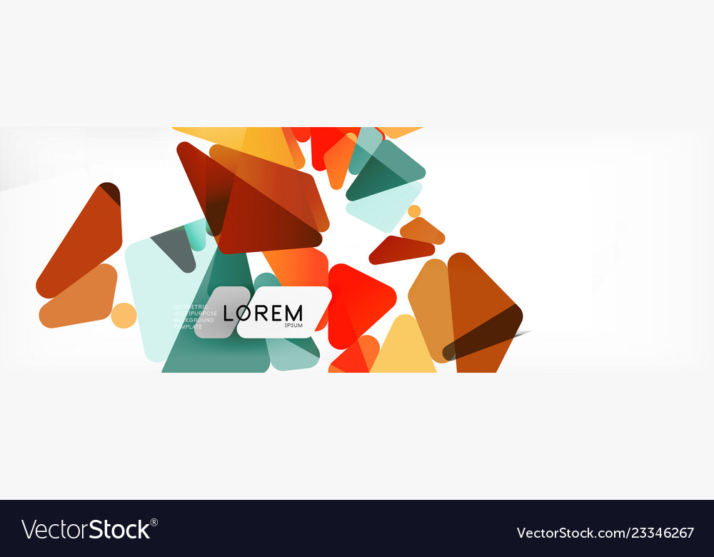 Mosaic triangular low poly style abstract Vector Image Mosaic triangular low poly style abstract