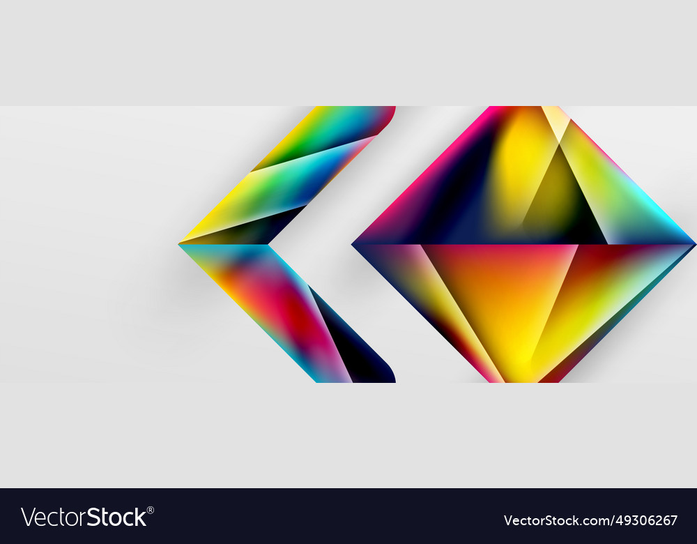 Triangle fluid color gradient abstract background