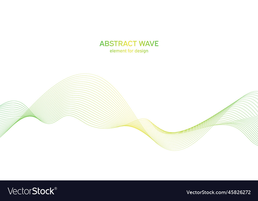 Abstract colorful wave element for design vector image Abstract colorful wave element for design