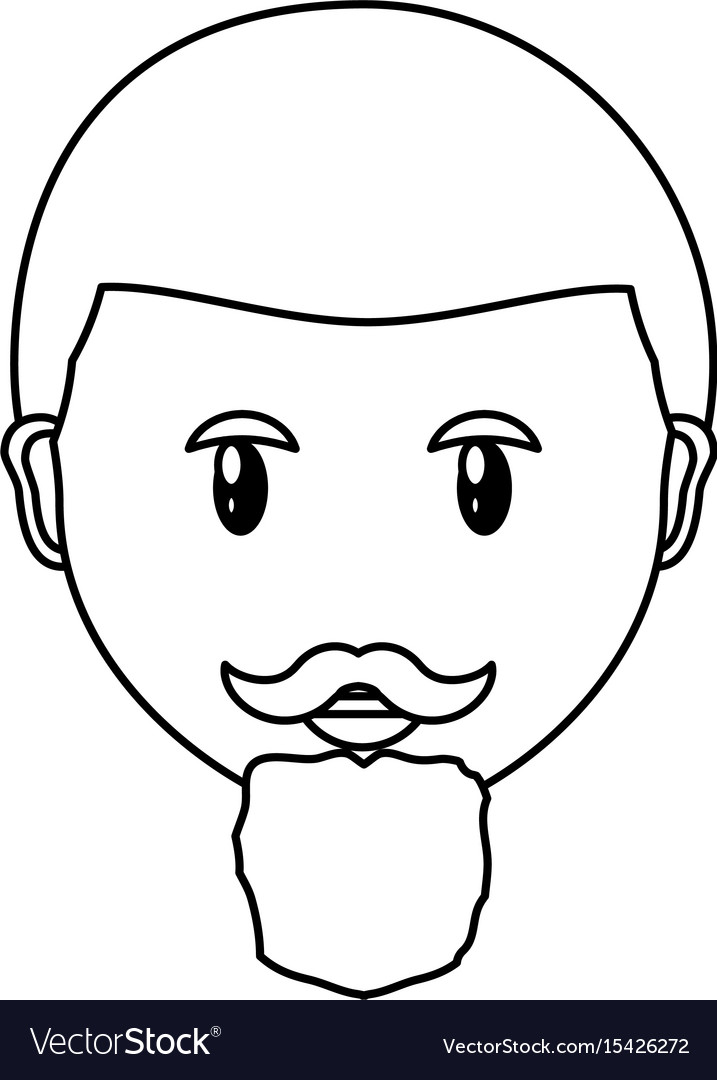 Adult face cartoon