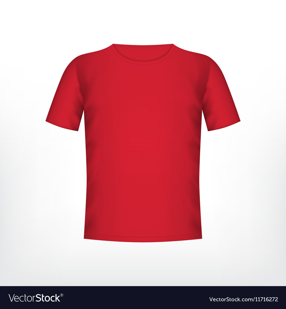 mens red and white tshirt