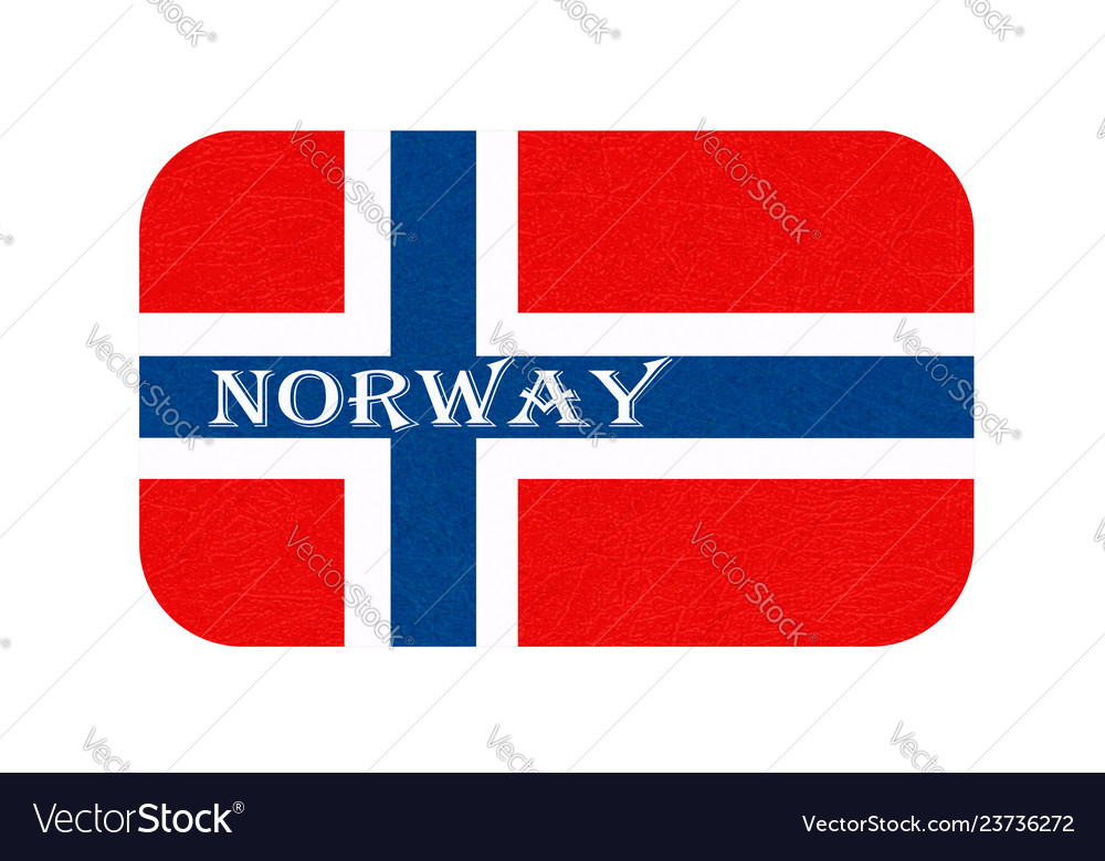 Norway flag scandinavian country isolated