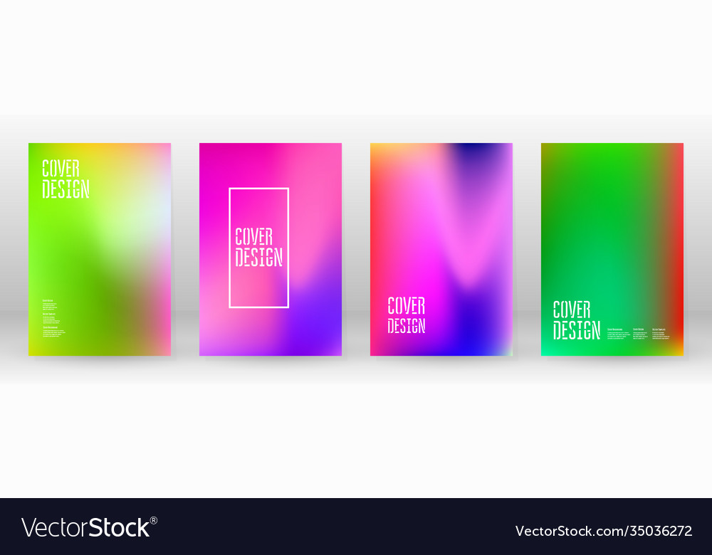 Pastel soft rainbow gradient set color background