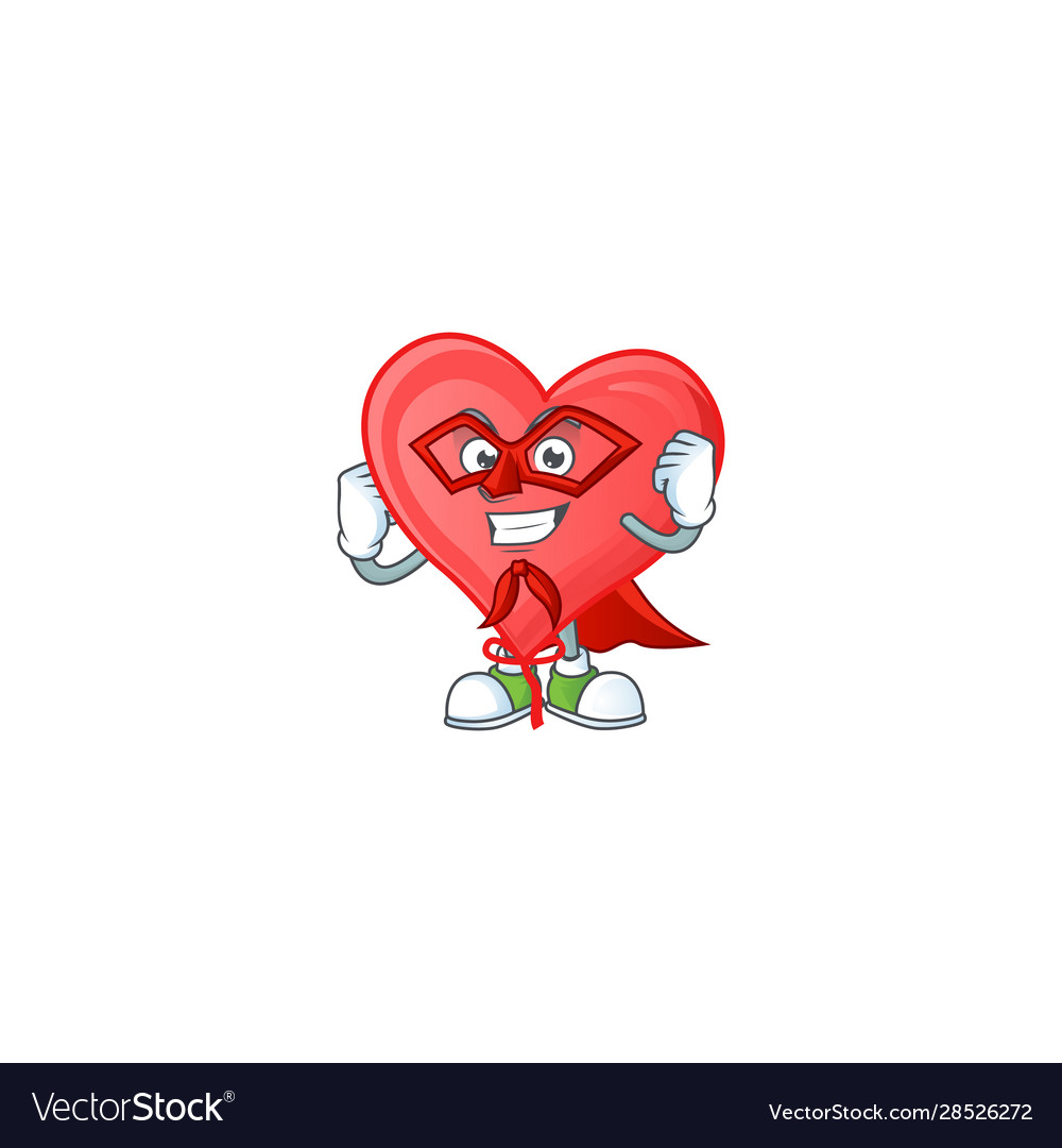 Rotes Herz Ballon Superhero