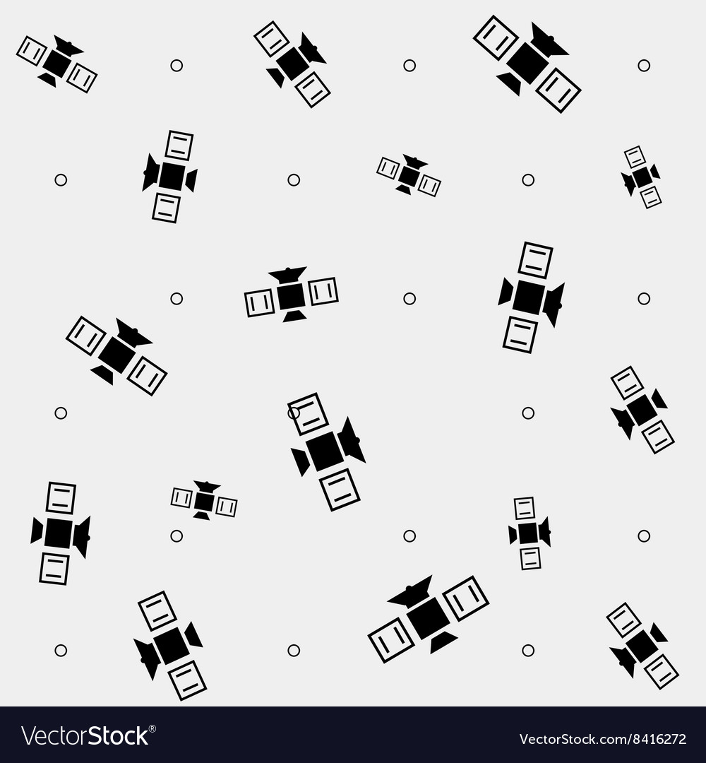 Simple pattern space rocket shuttle spaceship
