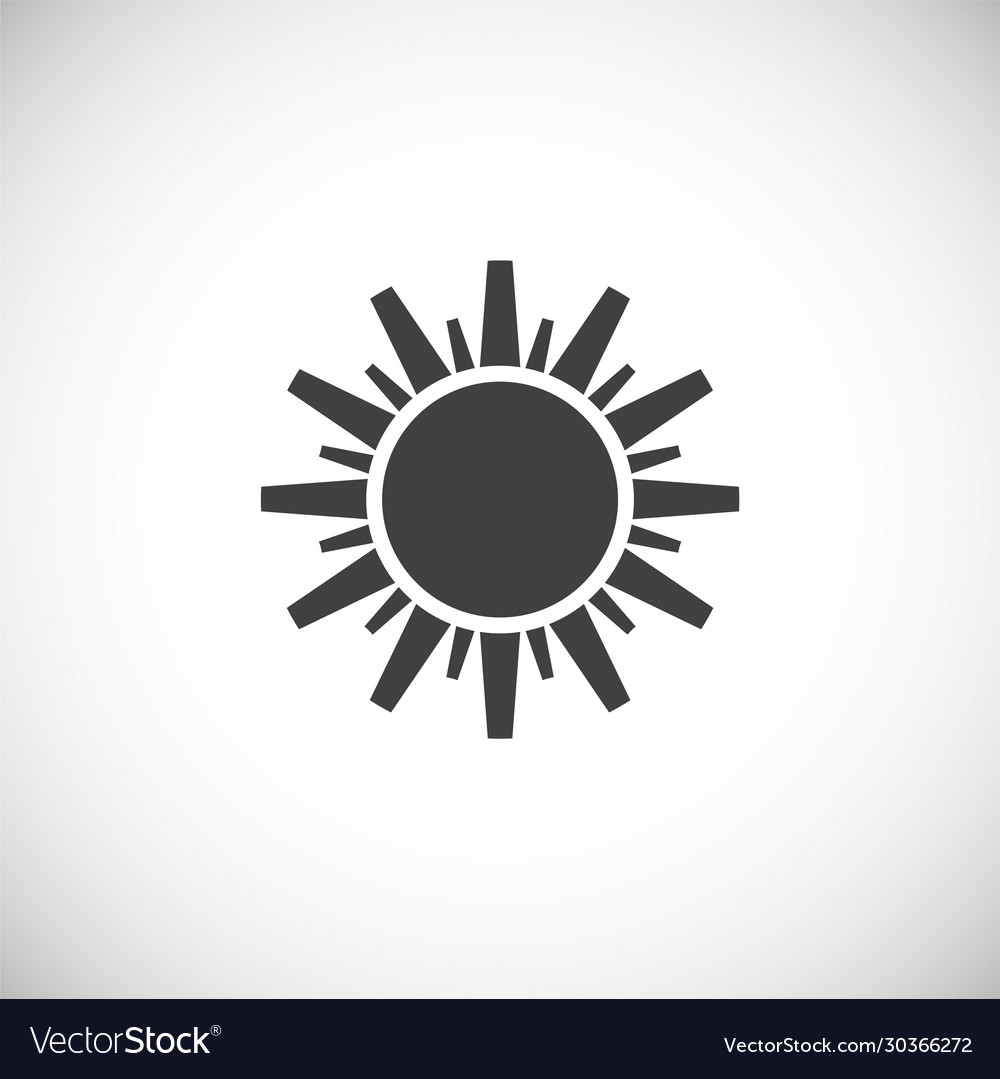 Sun related icon on background for graphic and web vector image Sun related icon on background for graphic and web