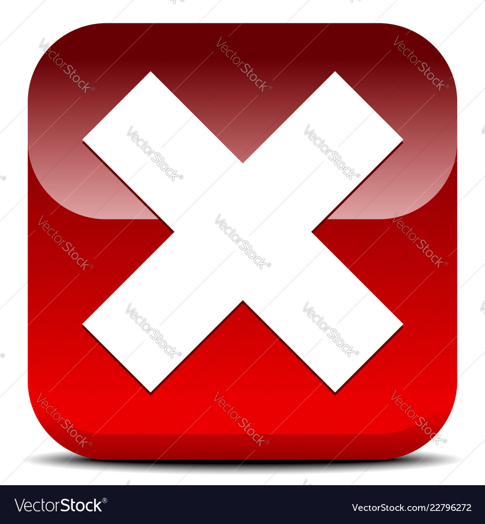 X shape letter delete remove button icon