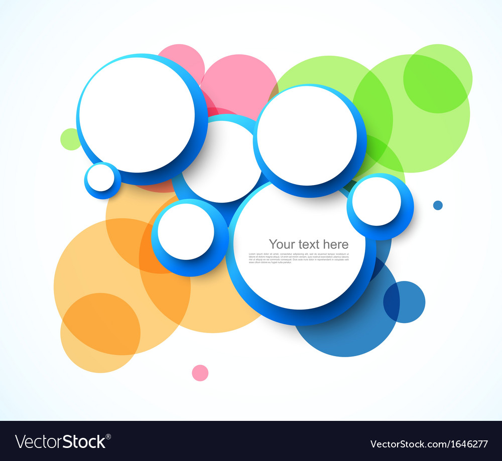 Abstract background with circles