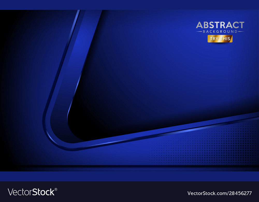 Abstract blue background with dynamic shape