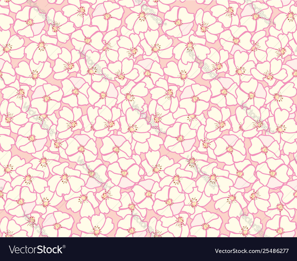 Abstract floral seamless pattern summer flower