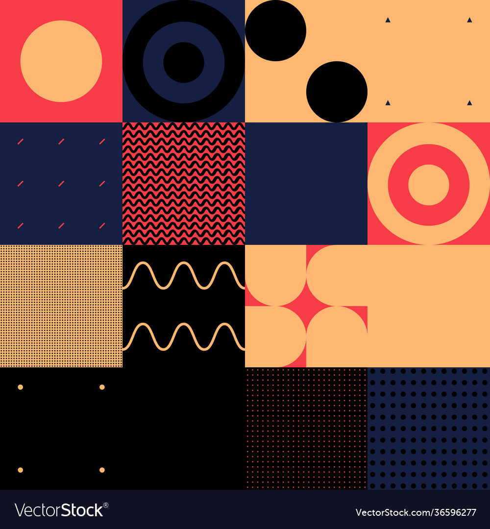 Abstract pattern design elements vector image Abstract pattern design elements
