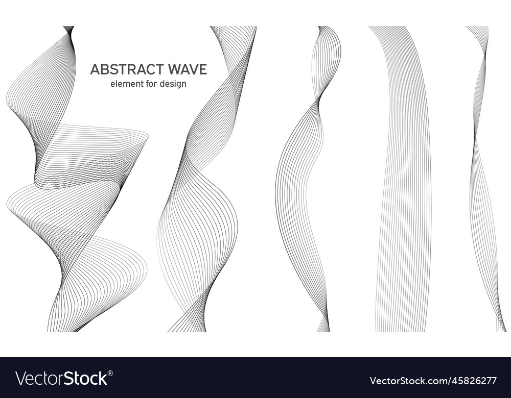 Abstract wave element for design digital vector image Abstract wave element for design digital