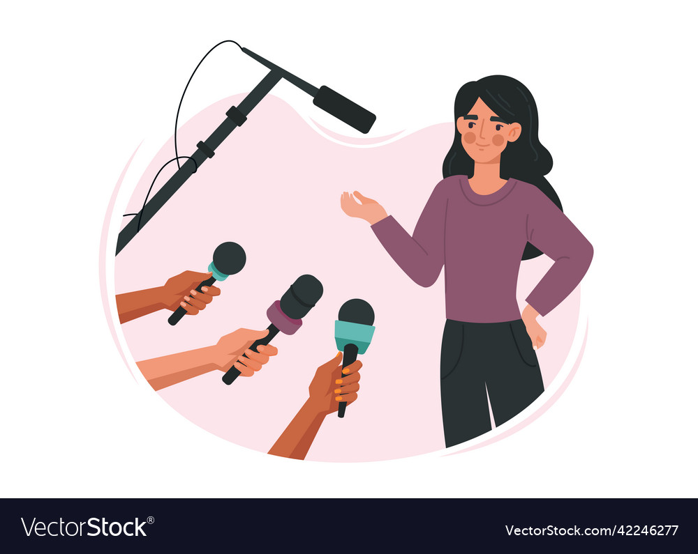 Concept of interview vector image Concept of interview