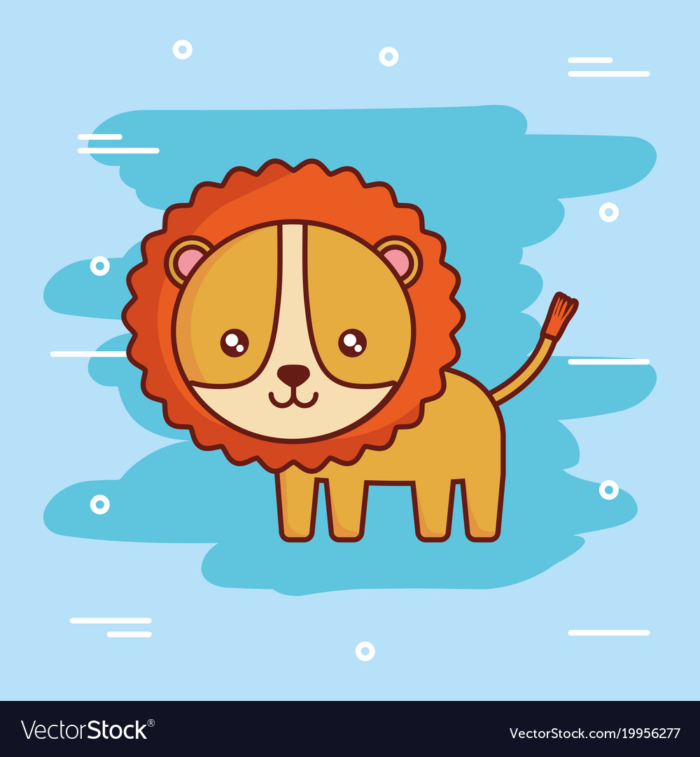 Cute lion icon image