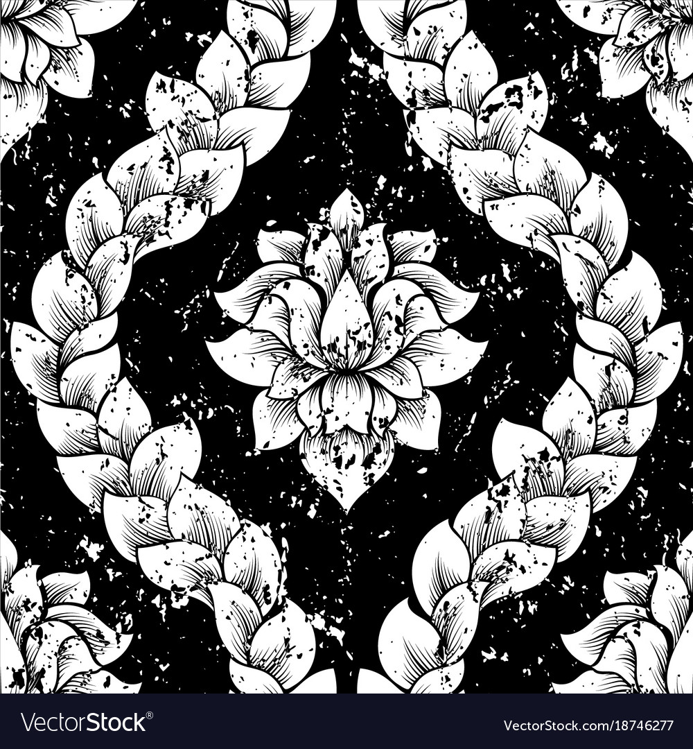 Damask seamless pattern