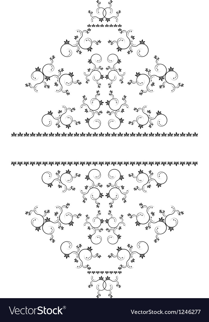 Frame with monograms for design and decorate