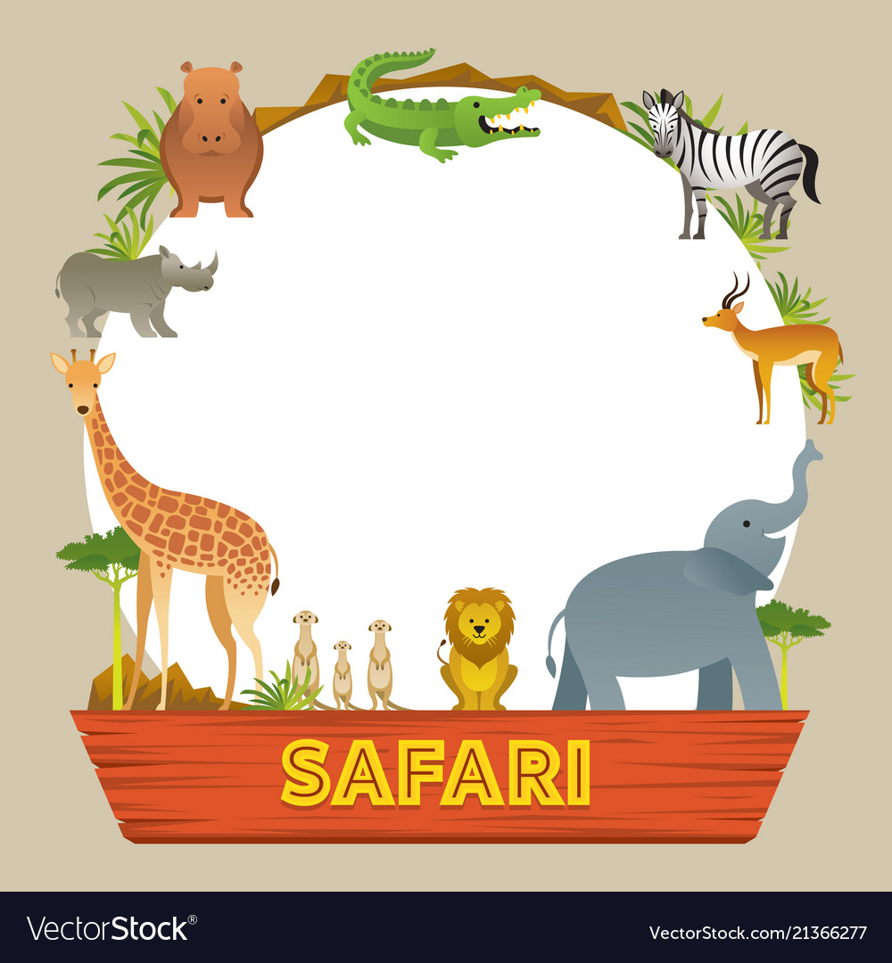 safari jungle picture frame